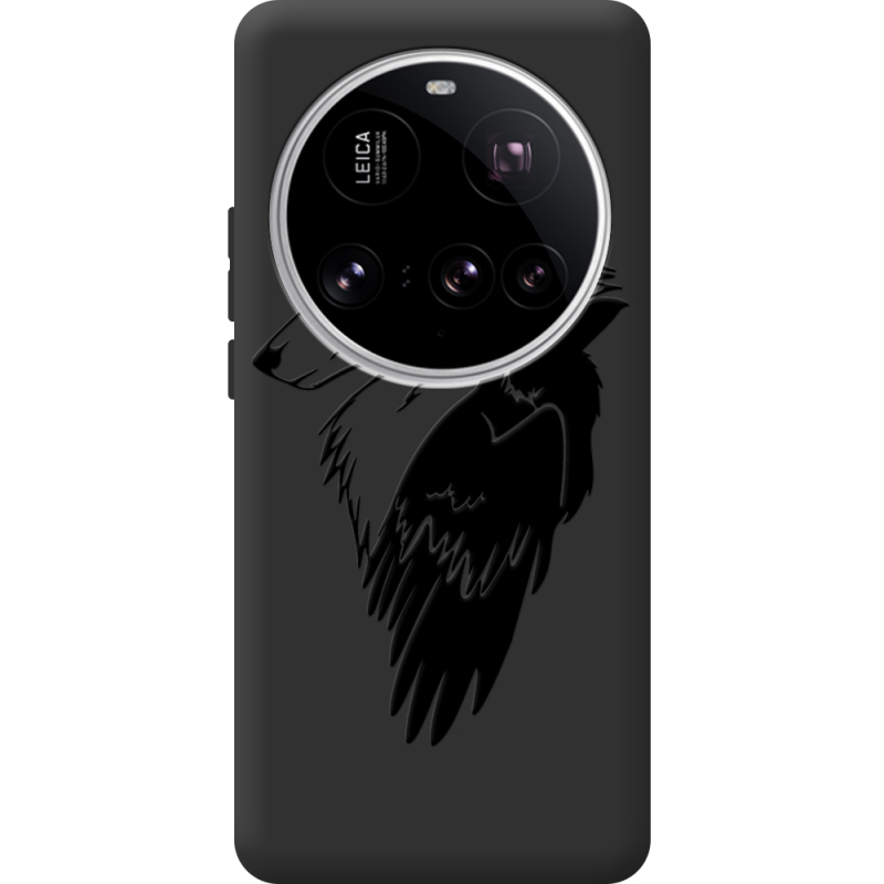 Чорний чохол BoxFace Xiaomi 15 Ultra Wolf and Raven