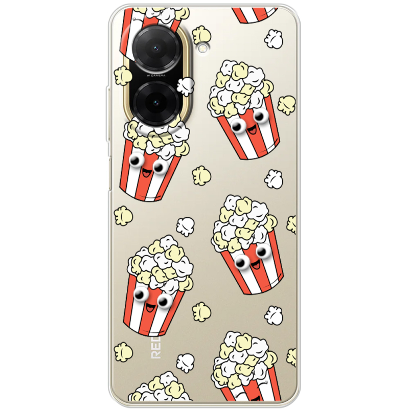 Прозорий чохол BoxFace Xiaomi Redmi A5 с 3D-глазками Popcorn