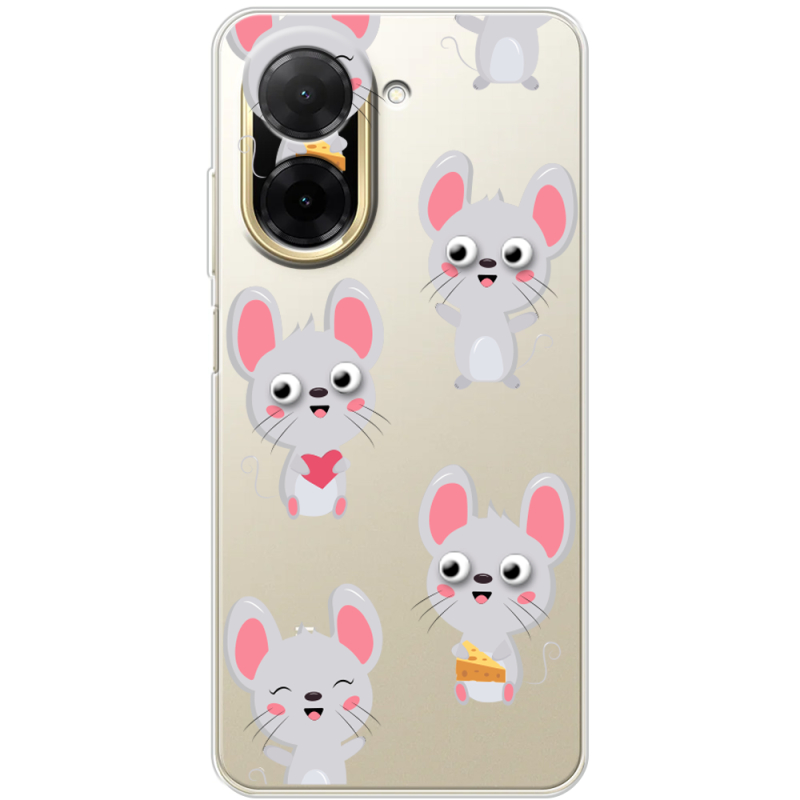 Прозорий чохол BoxFace Xiaomi Redmi A5 с 3D-глазками Mouse