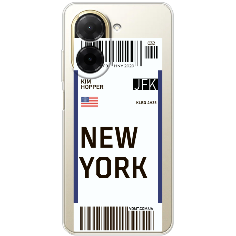 Прозорий чохол BoxFace Xiaomi Redmi A5 Ticket New York
