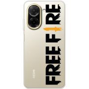 Прозорий чохол BoxFace Xiaomi Redmi A5 Free Fire Black Logo