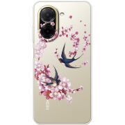 Чохол зі стразами Xiaomi Redmi A5 Swallows and Bloom