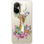 Чохол зі стразами Xiaomi Redmi A5 Deer with flowers