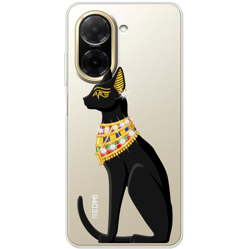 Чохол зі стразами Xiaomi Redmi A5 Egipet Cat