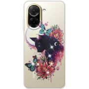Чохол зі стразами Xiaomi Redmi A5 Cat in Flowers