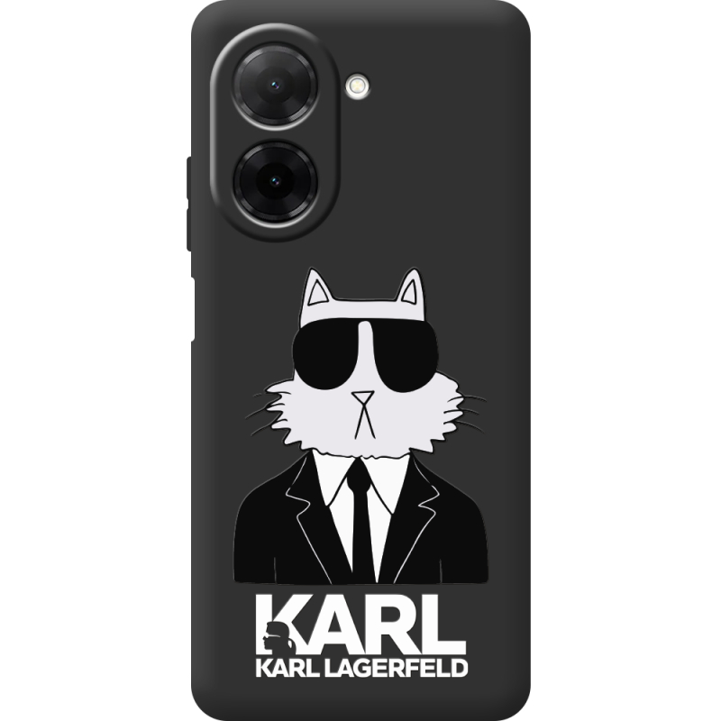 Чорний чохол BoxFace Xiaomi Redmi A5 Cat in Black