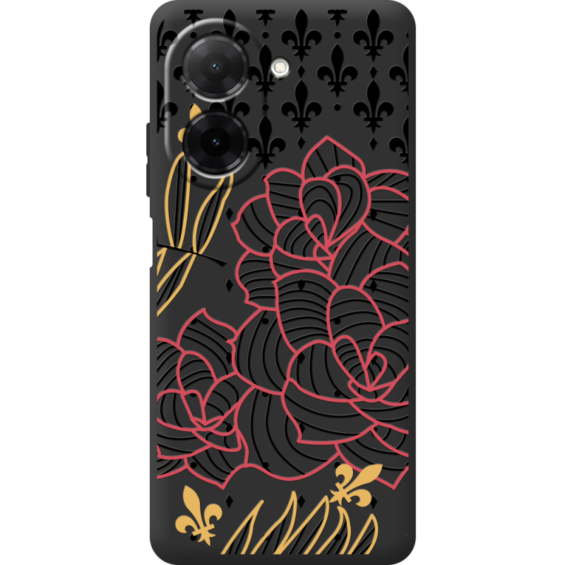 Чорний чохол BoxFace Xiaomi Redmi A5 FranceFlowers