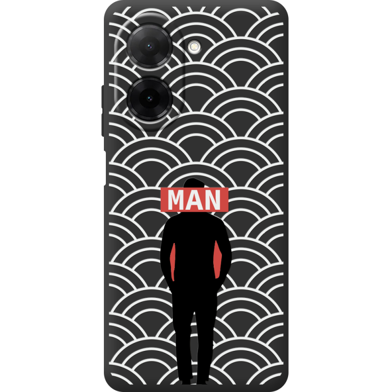 Чорний чохол BoxFace Xiaomi Redmi A5 Man Pattern