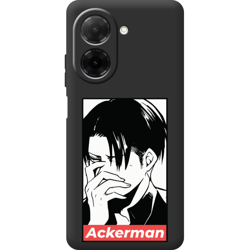 Чорний чохол BoxFace Xiaomi Redmi A5 Attack On Titan - Ackerman