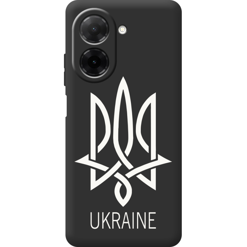 Чорний чохол BoxFace Xiaomi Redmi A5 Тризуб монограмма ukraine