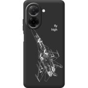 Чорний чохол BoxFace Xiaomi Redmi A5 Військовий літак