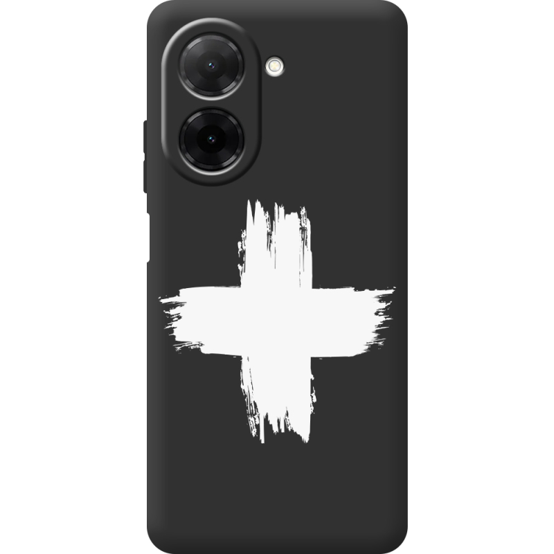 Чорний чохол BoxFace Xiaomi Redmi A5 Білий хрест ЗСУ