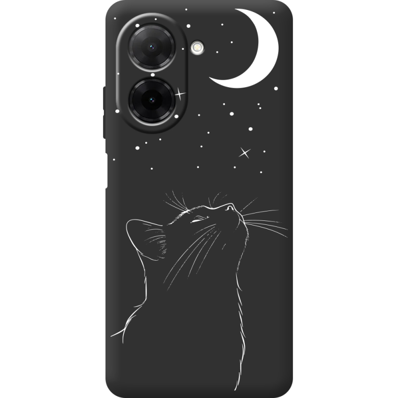 Чорний чохол BoxFace Xiaomi Redmi A5 Місячний кіт