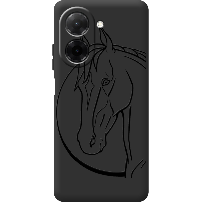 Чорний чохол BoxFace Xiaomi Redmi A5 Horse