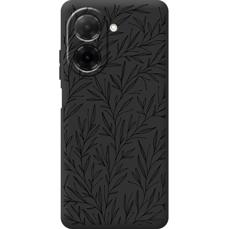 Чорний чохол BoxFace Xiaomi Redmi A5 Leaves