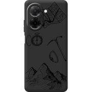Чорний чохол BoxFace Xiaomi Redmi A5 Mountains