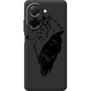 Чорний чохол BoxFace Xiaomi Redmi A5 Wolf and Raven
