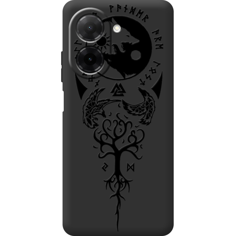 Чорний чохол BoxFace Xiaomi Redmi A5 Hugin and Munin
