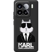 Чорний чохол BoxFace Xiaomi 15 Cat in Black