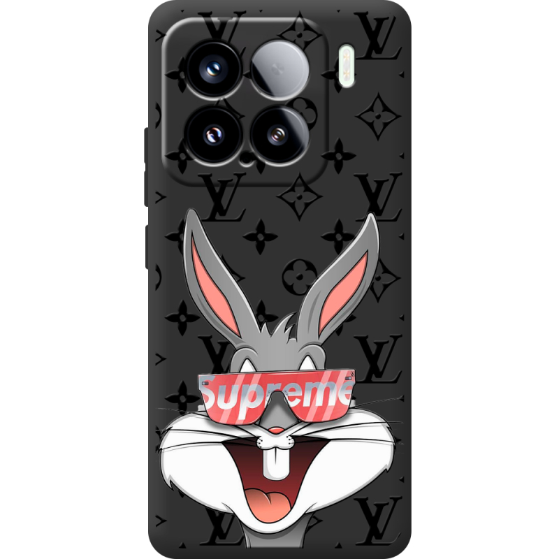 Чорний чохол BoxFace Xiaomi 15 looney bunny