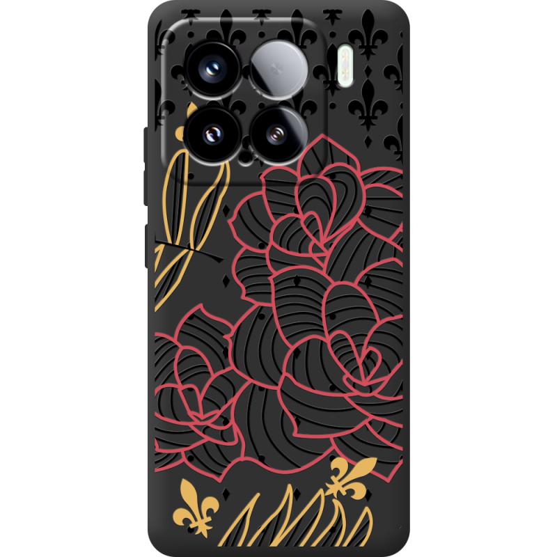 Чорний чохол BoxFace Xiaomi 15 FranceFlowers