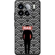 Чорний чохол BoxFace Xiaomi 15 Man Pattern