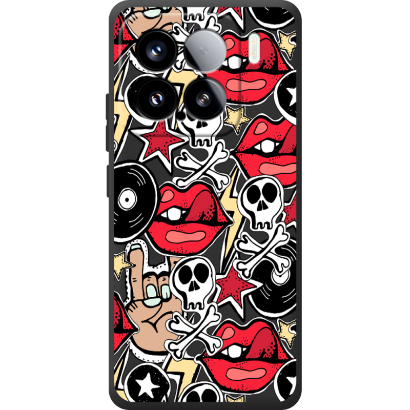 Чорний чохол BoxFace Xiaomi 15 Rock Graffiti