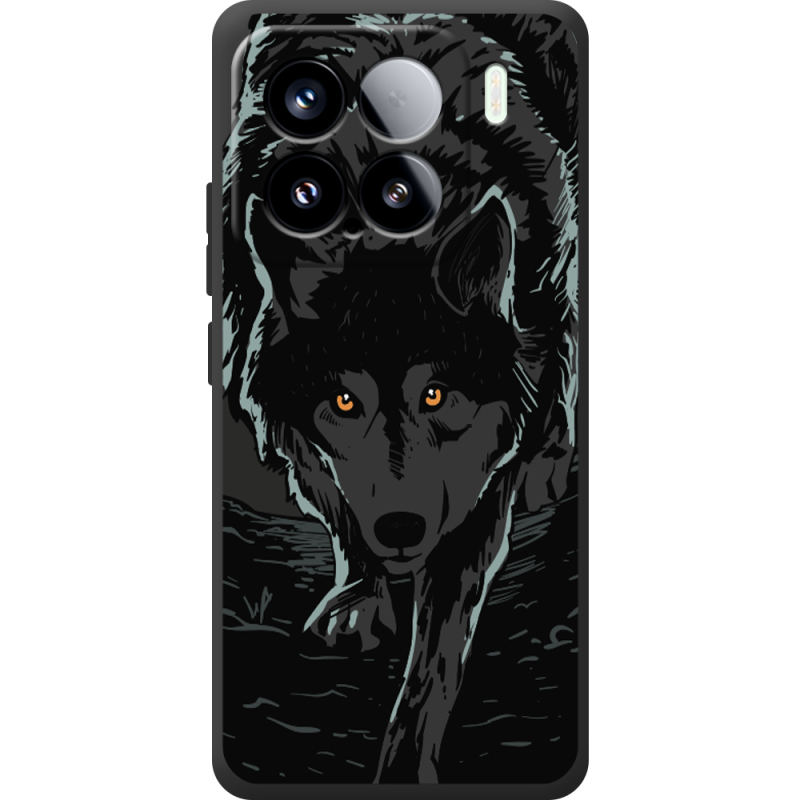 Чорний чохол BoxFace Xiaomi 15 Wolf