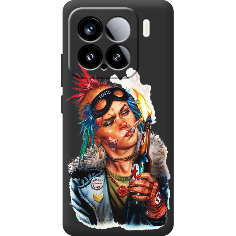 Чорний чохол BoxFace Xiaomi 15 Tanker Girl