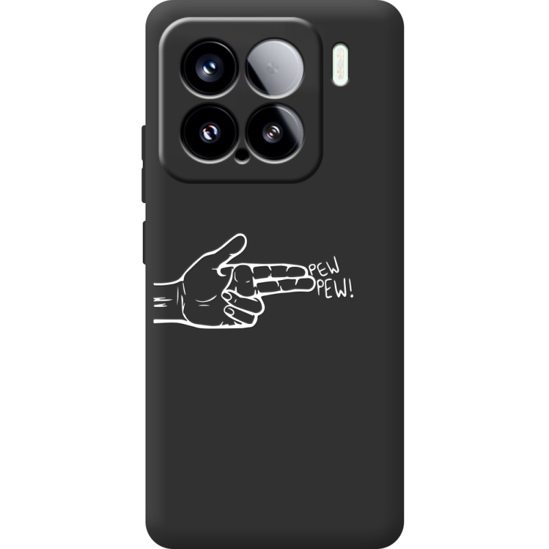 Чорний чохол BoxFace Xiaomi 15 Pew Pew