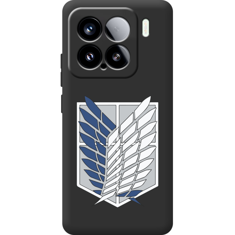Чорний чохол BoxFace Xiaomi 15 Атака Титанов Крылья Свободы