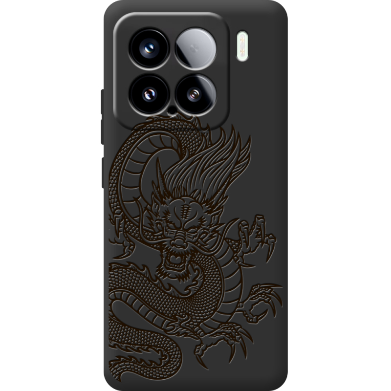 Чорний чохол BoxFace Xiaomi 15 Chinese Dragon
