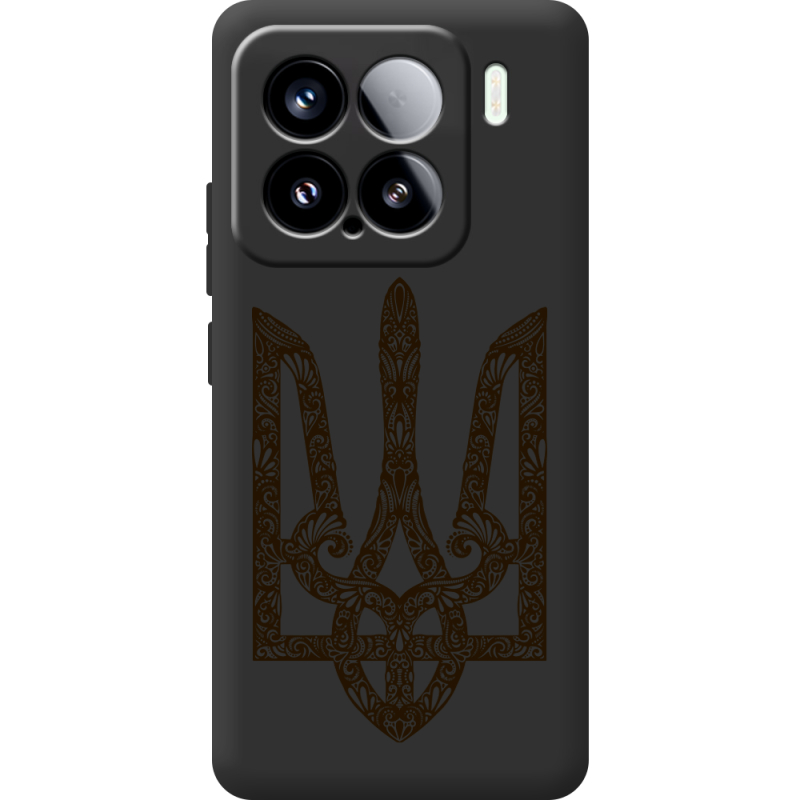 Чорний чохол BoxFace Xiaomi 15 Ukrainian Trident