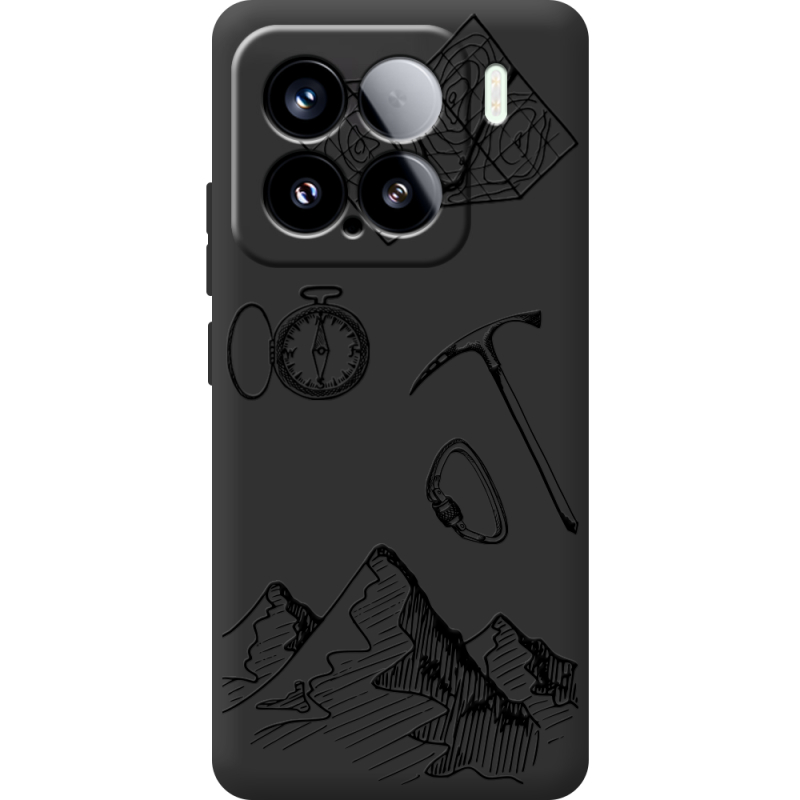 Чорний чохол BoxFace Xiaomi 15 Mountains