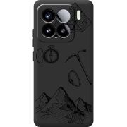 Чорний чохол BoxFace Xiaomi 15 Mountains