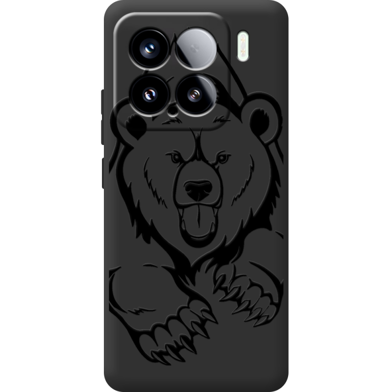 Чорний чохол BoxFace Xiaomi 15 Grizzly Bear