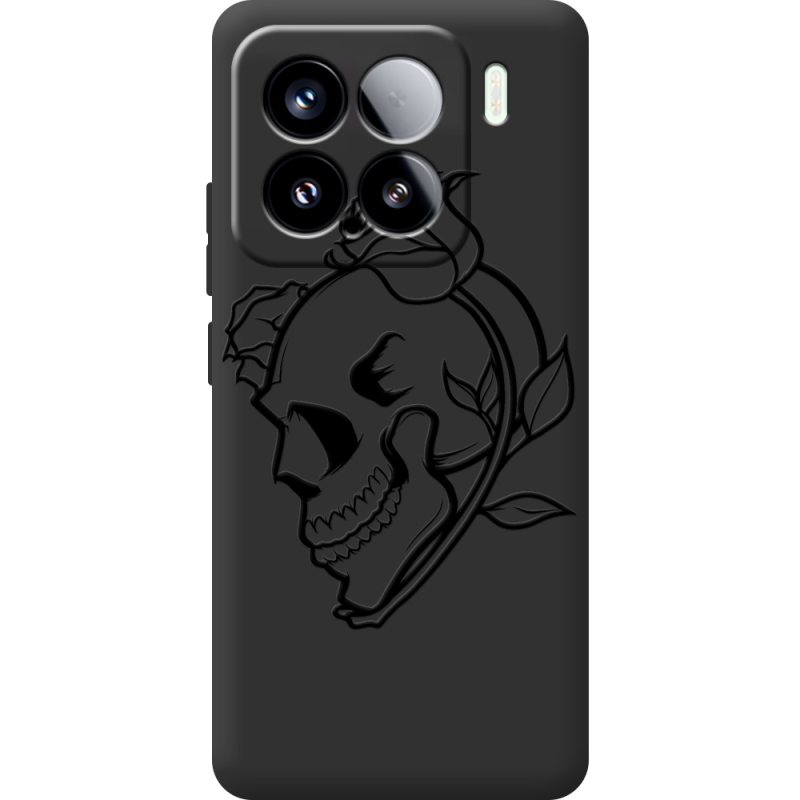 Чорний чохол BoxFace Xiaomi 15 Skull and Roses