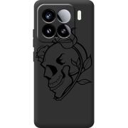 Чорний чохол BoxFace Xiaomi 15 Skull and Roses