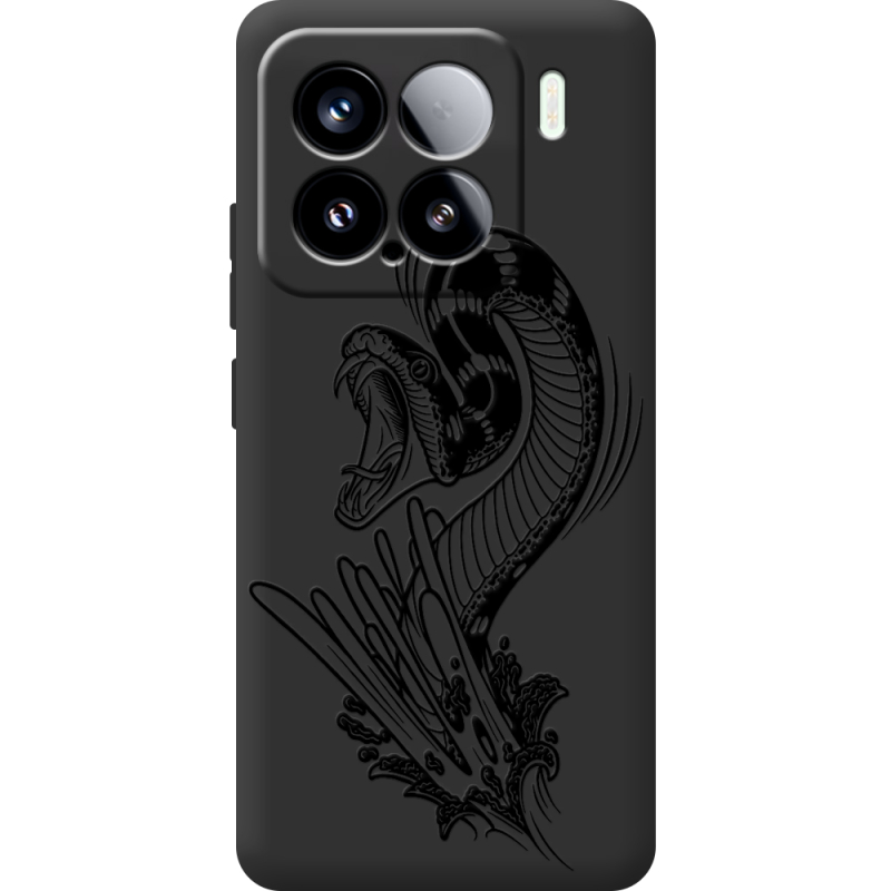 Чорний чохол BoxFace Xiaomi 15 Snake