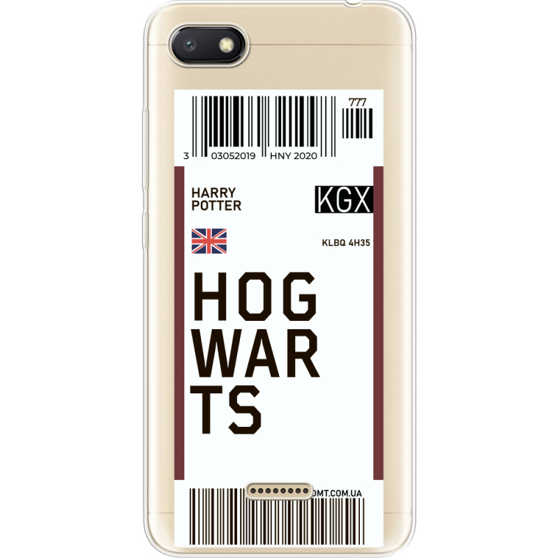 Прозрачный чехол Uprint Xiaomi Redmi 6A Ticket Hogwarts