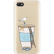 Прозрачный чехол Uprint Xiaomi Redmi 6A Segull in Cofee Pool