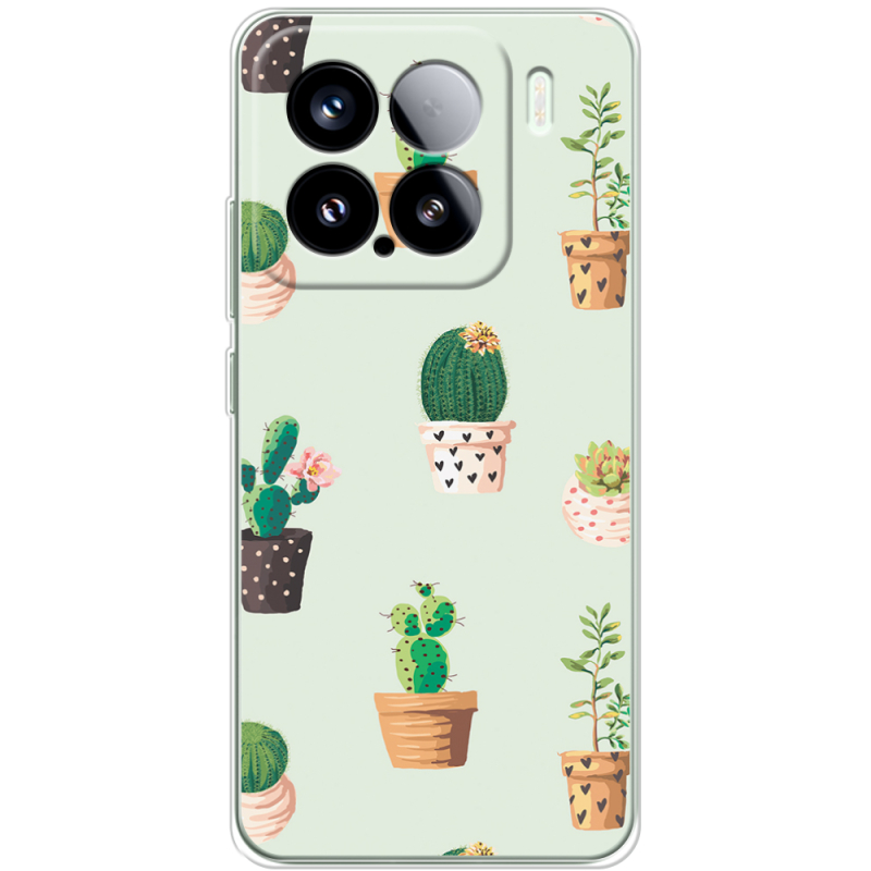 Чохол BoxFace Xiaomi 15 L-green Cacti