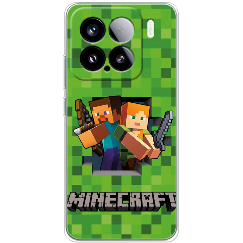 Чохол BoxFace Xiaomi 15 Майнкрафт Стів і Алекс