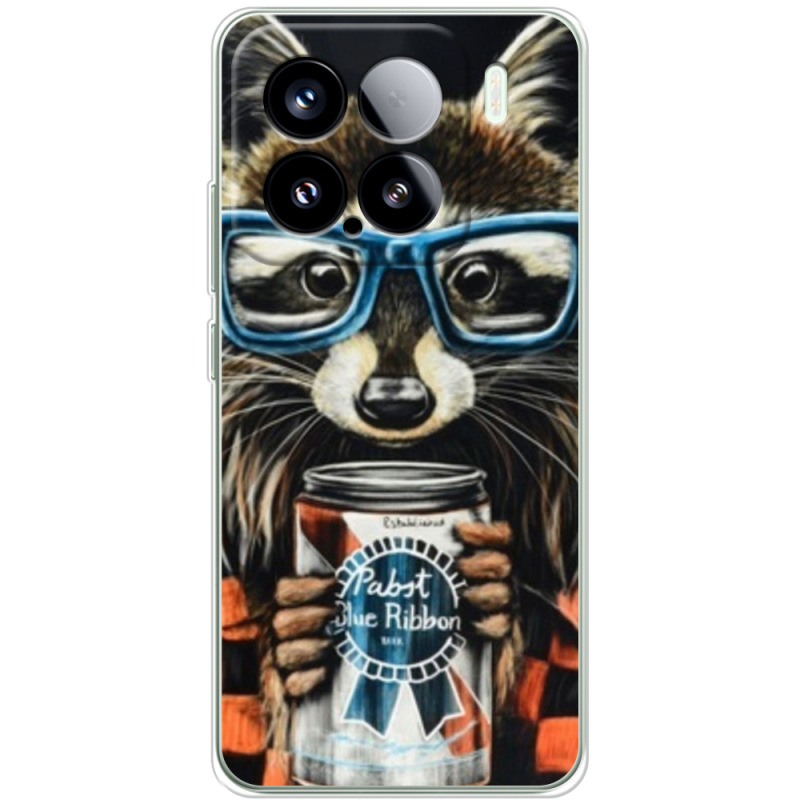 Чохол BoxFace Xiaomi 15 Енот с банкой