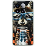 Чохол BoxFace Xiaomi 15 Енот с банкой