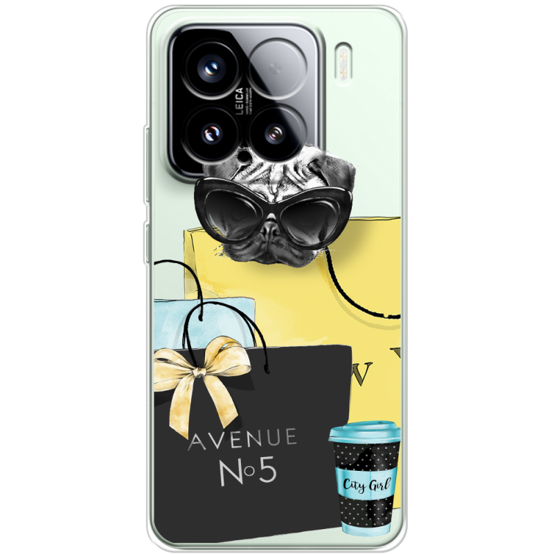 Прозорий чохол BoxFace Xiaomi 15 Fashion Pug