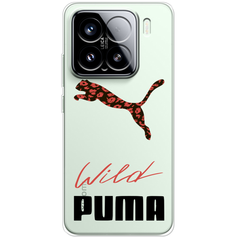 Прозорий чохол BoxFace Xiaomi 15 Wild Cat