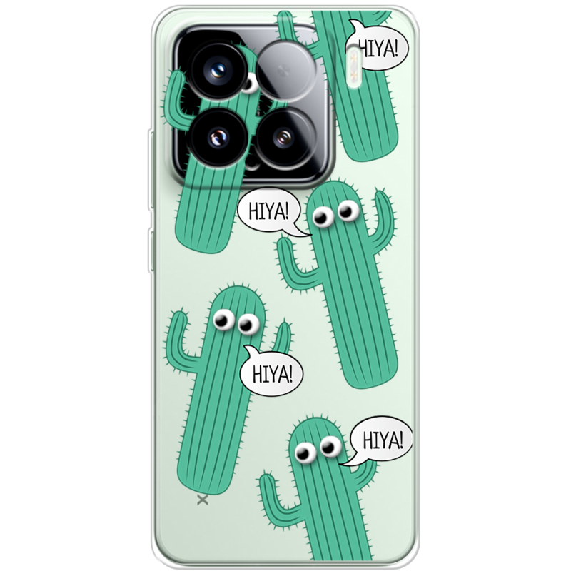 Прозорий чохол BoxFace Xiaomi 15 с 3D-глазками HIYA