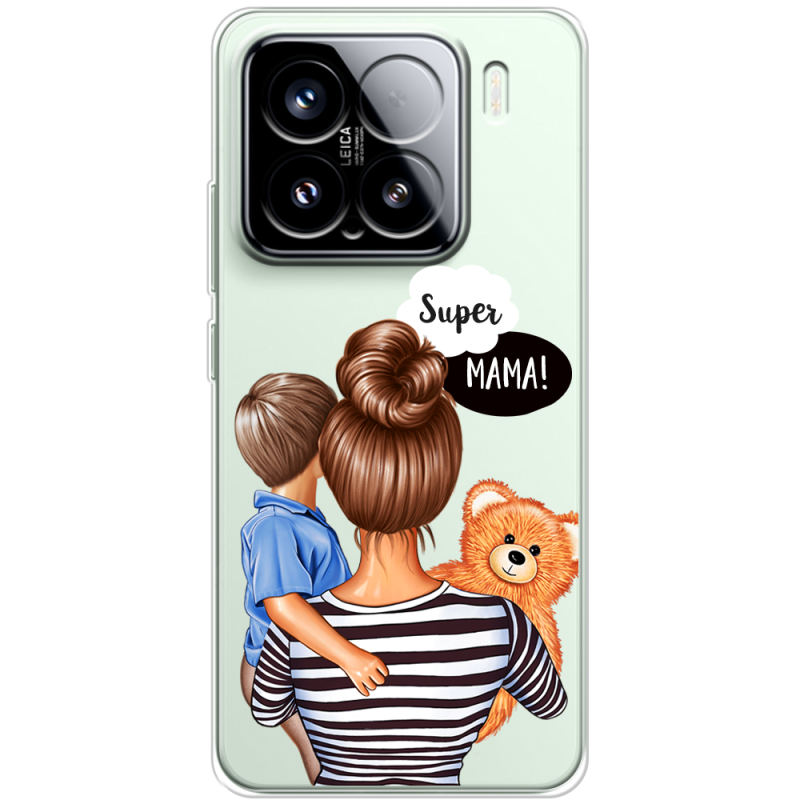 Прозорий чохол BoxFace Xiaomi 15 Super Mama and Son