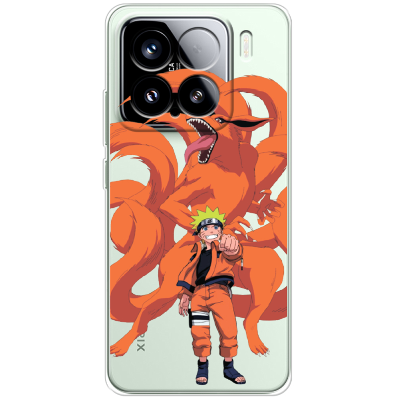 Прозорий чохол BoxFace Xiaomi 15 Naruto and Kurama